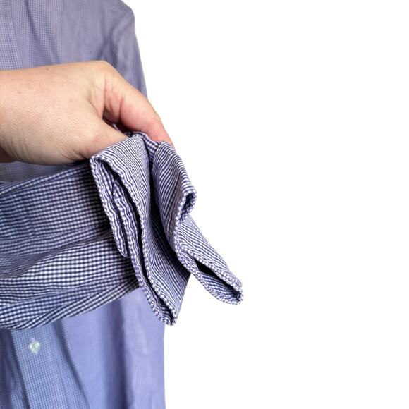 Ralph Lauren Vintage Check Yarmouth Long Sleeve Button Down Shirt 15.5 32/33 - Picture 5 of 10